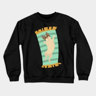 sunbathe dog Crewneck Sweatshirt